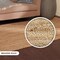 Edge Collections - 5' - Natural - Handwoven Natural Jute Round Rug for Rustic Home Decor - 1 Piece
